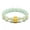2pcs Gold Bead, variant on Real 24K Yellow Gold Bracelet Natural Jade Bead 7-8mm 3D Bow-knot Bag Bracelet -19cm/7.48inch-6pcs Gold Bead