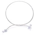 thumbnail image 1 of Visland Collier Rétro Ouvert pour Femmes avec Strass Incrustés de Zircon Cubique Forme de Fleur Faux Perles Collier à Ouverture Fine, 1 of 8
