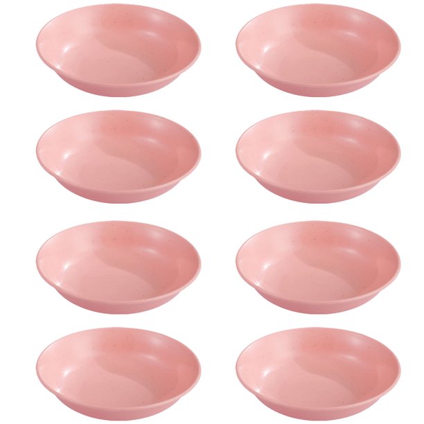 Platillo de inmersión pequeño, plato de condimento redondo de aproximadamente 8,5 cm x 2,2 cm, 8 Uds.