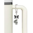 thumbnail image 3 of Delight Jewelry Silvertone Large Trojan - Mascot - Silvertone Black Bow Charm Accessory for Tumblers and Thermal Cups, 3 of 4