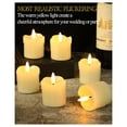 thumbnail image 4 of Parpadeo Sin Llama Velas Votivas con Temporizador Remoto, Batería Operado LED Velas para la Boda Cena Decoración de Mesa, 4 of 8