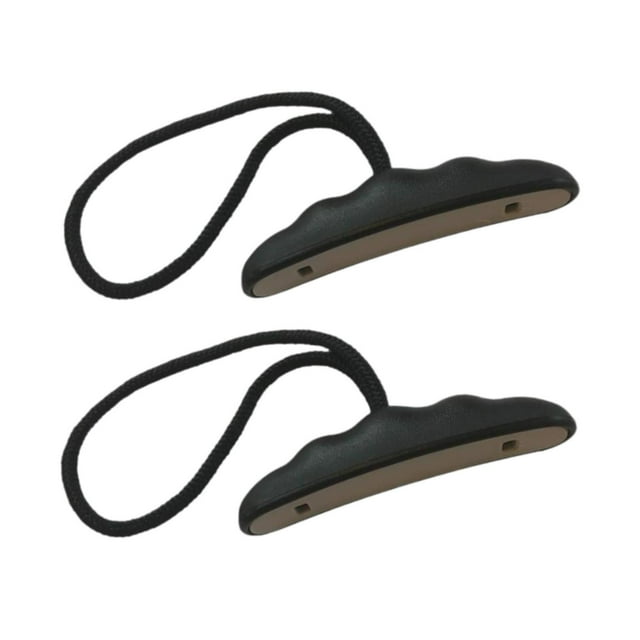 2 piezas Kayak manejas kayak manijas de transporte de kayak empuñaduras de mano marina universales con cuerda para buceo en la cubierta de piragüismo Gris negro