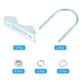 thumbnail image 3 of Kit de soporte de mástil de antena de 2 piezas con soporte en forma de V y abrazadera U-Bolt M6x52x90mm, 3 of 6