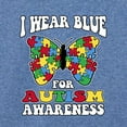 thumbnail image 3 of Wild Bobby I Wear Blue for Autism Awareness Unisex Crewneck Sweatshirt, 3 of 6