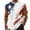 White, variant on Mens Tank Tops Sleeveless Lightweight Muscle Breathable Summer Undershirt Tank America 250 Shirt White L
