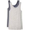 thumbnail image 1 of Pack de 2 camisetas sin mangas ajustadas para mujerAzul marino/raya blanca/gris claro jaspeadoLarge esquí esquí Gafas de esquí, 1 of 1