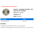 thumbnail image 2 of Flywheel - Compatible with 2008 - 2015 Scion xB 2.4L 4-Cylinder 2009 2010 2011 2012 2013 2014, 2 of 2