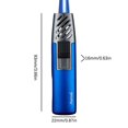 thumbnail image 3 of Ruroz Camping Lighter, Torch Lighter, Straight Flame Bright Fire Refillable Windproof Adjustable Color with Safety Lock for Campfires Kitchen Hiking Candles Fireplace BBQ Outdoor Essentials (Blue), 3 of 3