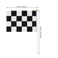 FONDOTIN 10 Pcs Checkered Racing Flags, Black and White Race Signal ...