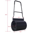 thumbnail image 3 of 【LuckyNote】16 Gallon Heavy-Duty Tow Behind Lawn Roller, Steel Water/Sand Filled Sod Drum for Garden & Yard, Black, 3 of 10