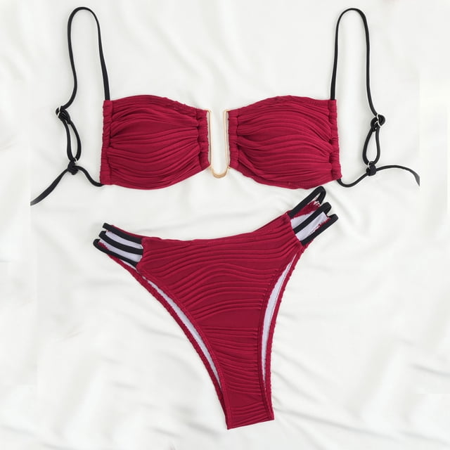 Trajes de baño para mujer Trajes de baño bikini para mujer Trajes de baño cómodos de tres puntos para mujer Trajes de baño de dos piezas Trajes de baño para mujer Trajes de baño para mujer Trajes de b