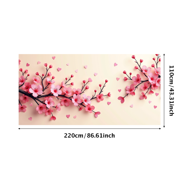 Cherry Blossom Spring Banners Wedding Background Festival Backdrop Banner Outdoor Event Photography Decoration Celebration