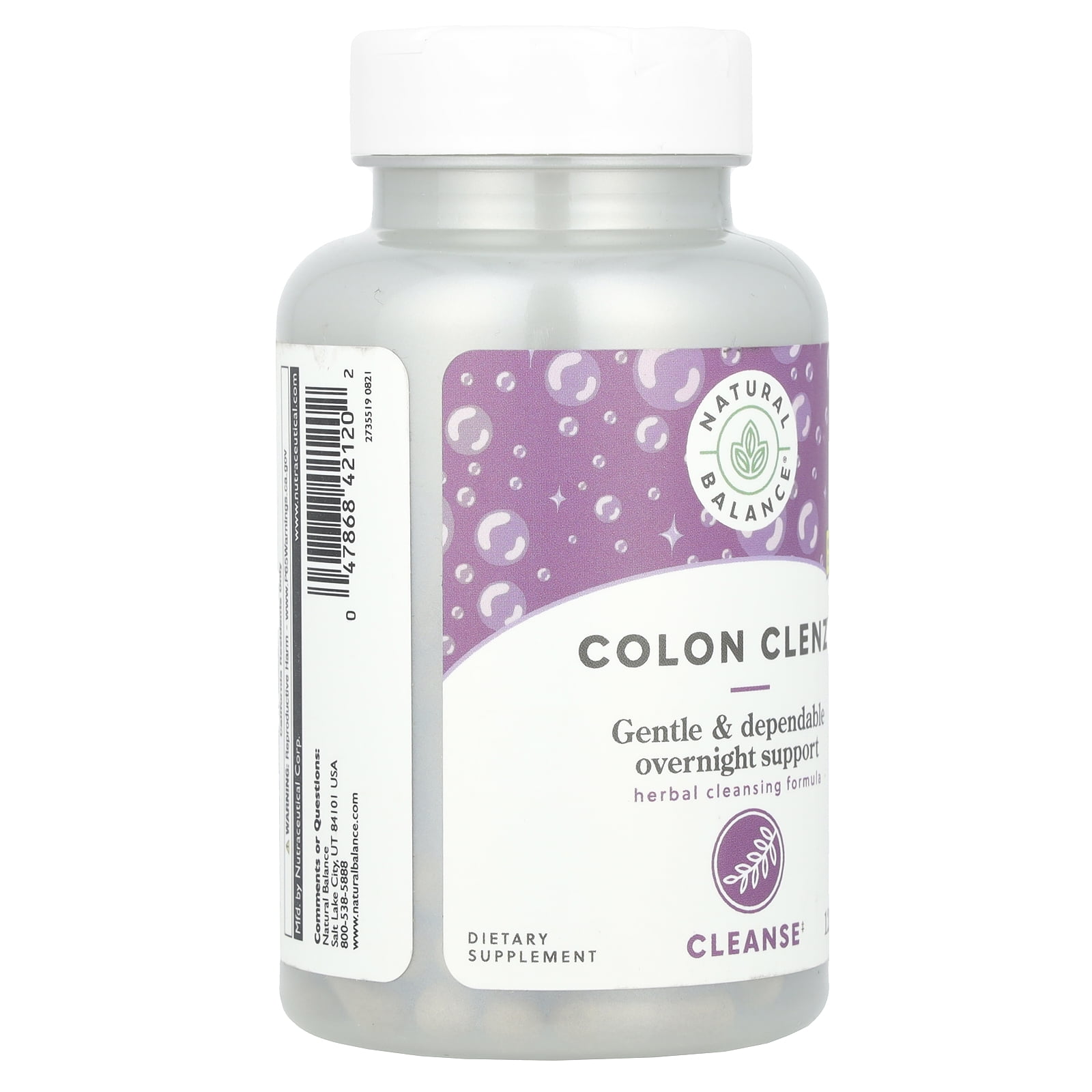 Natural Balance Colon Clenz Herbal Colon Cleanse Detox Supplement