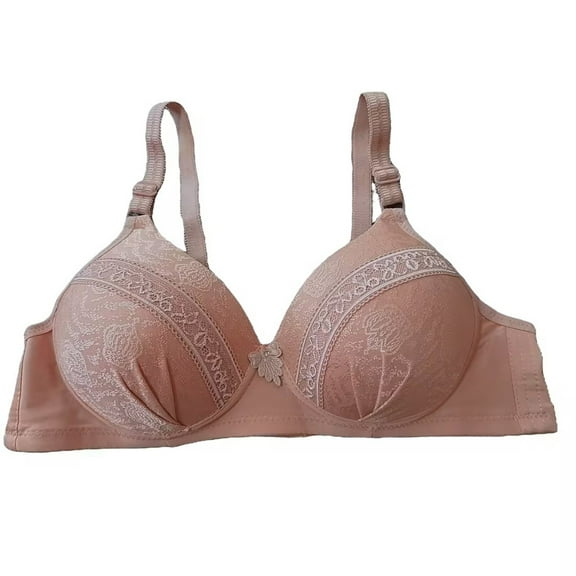 Loopsun Womens Bra Plus Size, Bras for Women, Womens Middle Aged and Elderly Bras without Steel Rings Large Size Underwear Comfortable Bra Khaki XL