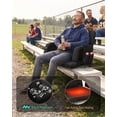 thumbnail image 6 of ABORON Heated Massage Stadium Seats for Bleachers Set of 2, Portable Bleacher Seat with Back Support Wide 21 Inch Stadium Chair, USB 3 Levels of Heat, 6 Reclining Positions, 6 of 7