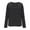 Black, variant on CHUMUD Women's Striped Long Sleeve Shirt Basic Tops Casual Crewneck Pullover Comfy Cotton Blend Tee Spring Fall Tops