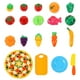 thumbnail image 3 of 1 Set Los juguetes de corte de frutas y verduras para niños Pretends Play Kitchen Food Juguetes, 3 of 6