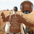 thumbnail image 4 of HNMKIU Womens Sweatshirt Oversized Sweatshirts Crewneck Long Sleeve Pullover Oversized Sweatshirt for Women Brown,XL, 4 of 5
