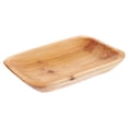 thumbnail image 6 of OFFIGAM Beige Wooden Fruit Tray Rustic Style Serving Platter for Snacks and Appetizers, 6 of 7