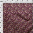 thumbnail image 3 of oneOone Viscose Jersey Dark Magenta Fabric Asian Suzani Sewing Craft Projects Fabric Prints By Yard 60 Inch Wide, 3 of 5
