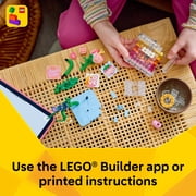 LEGO Creator 3 in 1 Floral Decor Perfume Bottle - Building Toy for Girls & Boys, Ages 8+ Kids Bedroom or Desk Decor - 3 Building Options - Gift for Birthdays - 31383