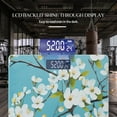 thumbnail image 3 of High Precision Body Weight Scale Smart Bathroom Scales with Large LCD Display(400lbs),Decorative for Bedroom-White Blossoms On Blue Background, 3 of 4