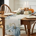 thumbnail image 3 of Thanksgiving Blue Table Runner, Autumn Thanksgiving Kitchen Dining Table Decoration for Home Party Decor 13x36 Inches, 3 of 9