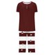 thumbnail image 5 of Sexy Pijama Conjunto para las Mujeres, Cuello Redondo Blusa de Manga Corta Y Pantalones, Traje de Moda Casual, 5 of 9