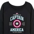 thumbnail image 3 of Marvel Captain America - The First Avenger - Women's French Terry Pullover Sweatshirt, 3 of 5