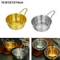 thumbnail image 4 of Mosiee 1 Pce Bol à Riz Coréen en Acier Inoxydable 304 Bol à Riz avec Poignée Bol à Assaisonnement Salade Mélange Accessoires de Cuisine Maison, 4 of 9