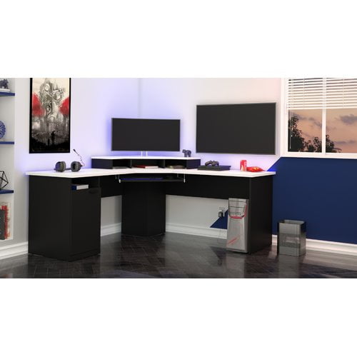 Bestar Hampton L Shape Computer Desk Walmart Com Walmart Com