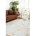 thumbnail image 3 of Qingdao Gold Modern Polyester Area Rugs for Living Room Washable Rugs Boho Moroccan Area Rug Soft Neutral Geometric Bohemian Distressed Indoor Rug for Bedroom Dining Room Office Nonslip Rug, 3 of 9