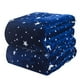 thumbnail image 2 of Manta polar MuYan Bedding tamaño Queen, ligera, afelpada, suave y acogedora, para sofá, 120 x 190 cm (estampado de estrellas), 2 of 3