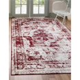 thumbnail image 1 of Unique Loom 3141374 7 x 10 ft. Salle Garnier Sofia Rectangular Rug, Burgundy, 1 of 5