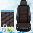 thumbnail image 4 of Car Seat Cushion Backrest | Ventilated 3D Structure | Breathable Mesh & Sponge Material | Fast Heat Dissipation | Comfort Support | All Seasons Use | Fits Most Vehicles | Size 44x19.3 in, 4 of 8