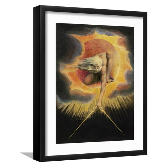 Art.com Europe: a Prophecy, 1794 Art Print by William Blake, Black Frame Wall Art, 17" x 21"