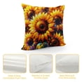 thumbnail image 4 of JRXY Sunflower Throw Pillow Cover Couch Pillow Case Square Outdoor Pillow Sofa Bed Lumbar Pillowcase Decorative White, 4 of 5
