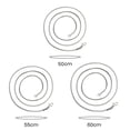 thumbnail image 5 of Hyasfey Titanium Steel Snake Bone Chain Necklace Women Men Collarbone Necklace Black Tops Fashion Accessories, 5 of 7
