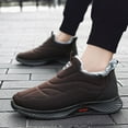 thumbnail image 3 of KaLI_store Mens Boots Men's Winter Waterproof Snow Boots Non-Slip Walking Outdoor Boots A,10.5, 3 of 4
