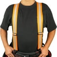 thumbnail image 2 of Melo Tough Men's Industrial Strength Suspenders Partial Elastic Tradesperson's Suspenders 2 inch Wide Tool Belt Suspenders, 2 of 8