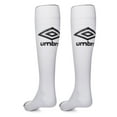 thumbnail image 6 of (2 pack) Umbro Peewee Boys & Girls Soccer Socks, White 1 Pack, 6 of 7