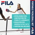 thumbnail image 2 of FILA Accessories Pickleball Regualtion Size 22ft All-Weather Net, Includes Carry Bag, 2 of 9