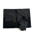 thumbnail image 5 of Audhol Scarf and Gloves Set for Women Three-Piece Double-Sided Color Matching Padded Scarf, Hat and Gloves Hat and Gloves for Women Navy One Size, 5 of 8