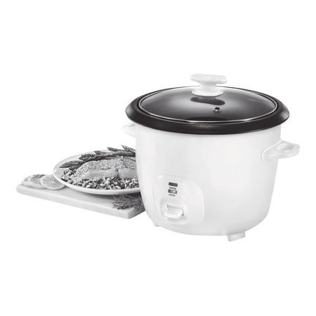 Insignia NS-RC14WH7 - Rice cooker - 2.6 qt - 500 W - white