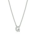 thumbnail image 2 of Forever Facets Initial "G" CZ Necklace in Sterling Silver, Adult Female, 2 of 4