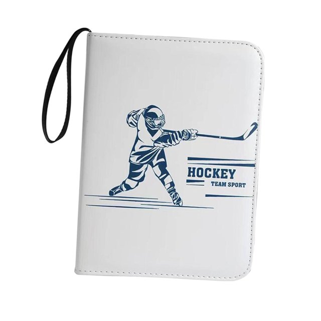 Langgg Collector Storage Album 3 Rings Card Albums Holder Protectors for Game Card White 24.5x18x4.5cm