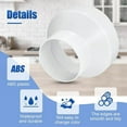 thumbnail image 3 of ABS Vent Pipe Reducing Adapter Suitable For Duct Fan Hot And Cold Vents, 3 of 5