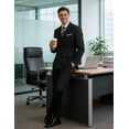 thumbnail image 3 of COOFANDY Men's 2 Piece Double Breasted Suits Slim Fit Tuxedo Jacket and Dress Pants Set for Wedding Business Prom, 3 of 6