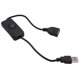 thumbnail image 2 of Cable USB de 28 cm (5 unidades, macho a hembra) con interruptor de encendido/apagado para lámpara USB, ventilador USB, línea de alimentación, color blanco., 2 of 8