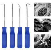 Oil Seal Removal, 4Pcs/Set Car Pick and Hook Set O Ring Oil Seal Gasket Puller Remover Craft Hand Tools for Repairing